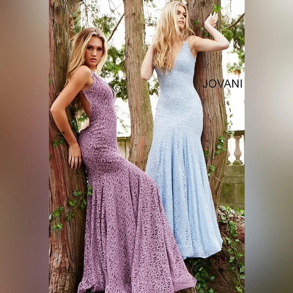 NWT JOVANI PROM Dress Style 58662 Color Mauve - Picture 3 of 12